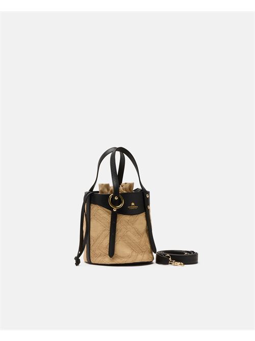 Amber Small bucket pelle e raffia CUOIERIA FIORENTINA Cuoieria Fiorentina | B000005908008-N